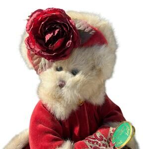 The Bearington Collection-Virginia  1072  teddy bear in red